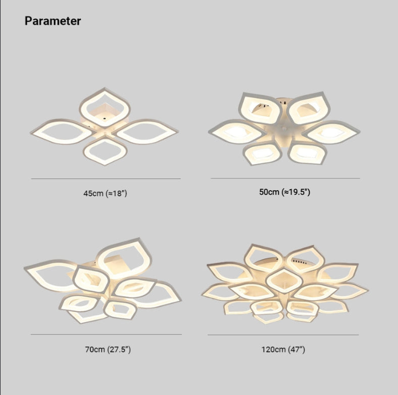 Arisha Modern Designer Flower Flush Mount Ceiling Light - Letslighting