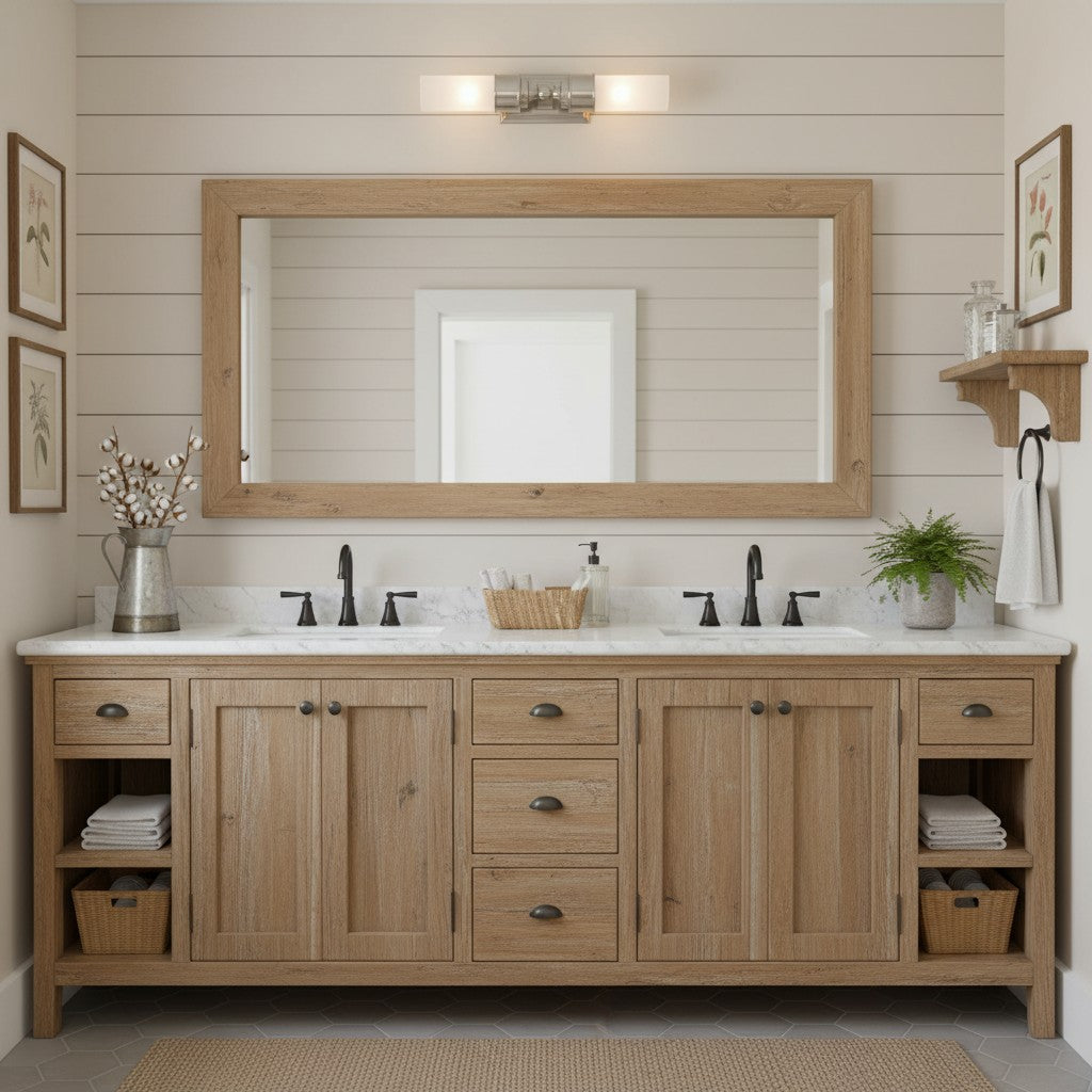 Elite Double Glass Contemporary Tube Wall Sconce Bathroom