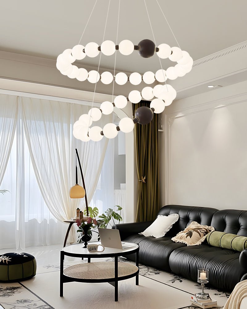 Celestial Bead Ring Chandelier - Letslighting