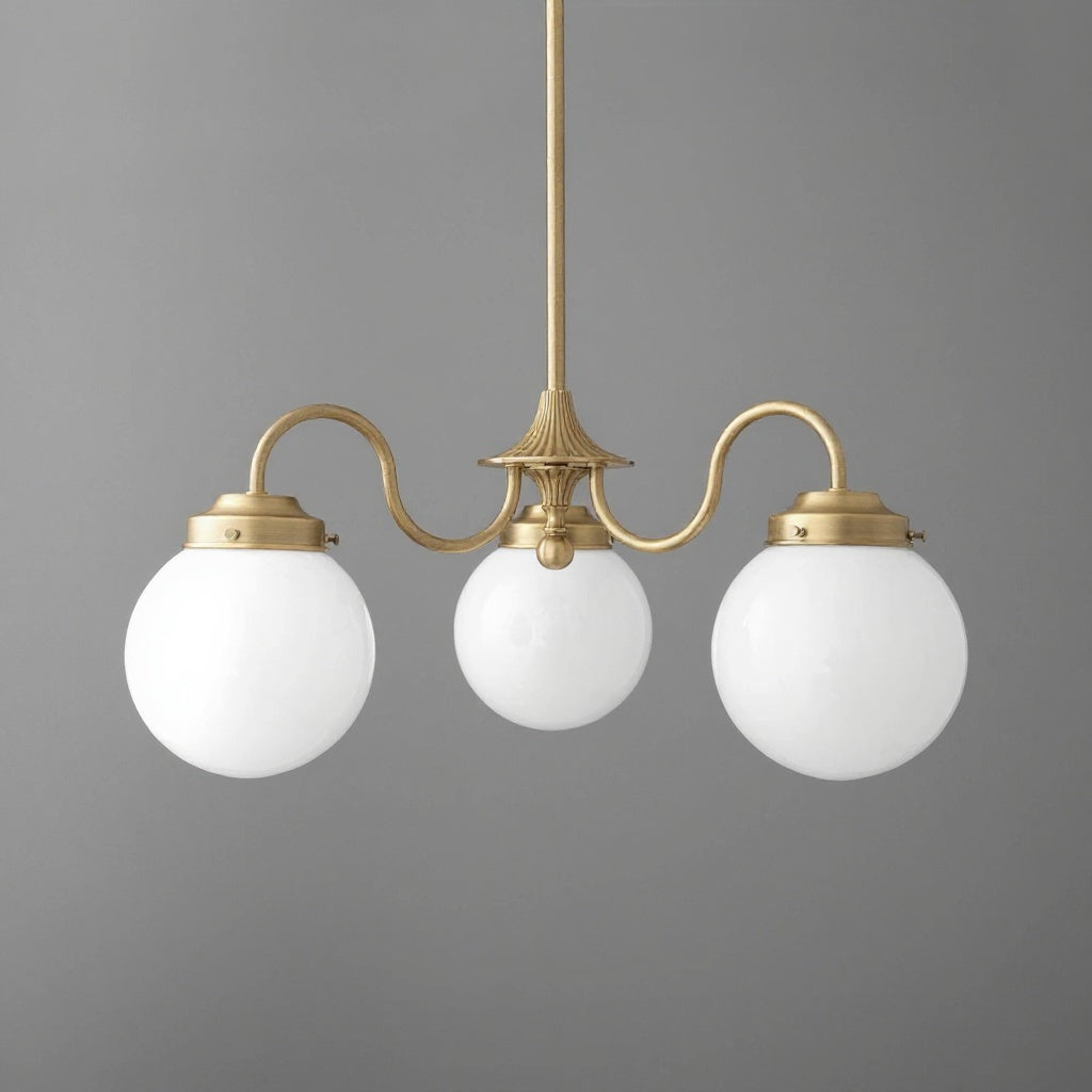 Pearl 3-Light Glass Chandelier