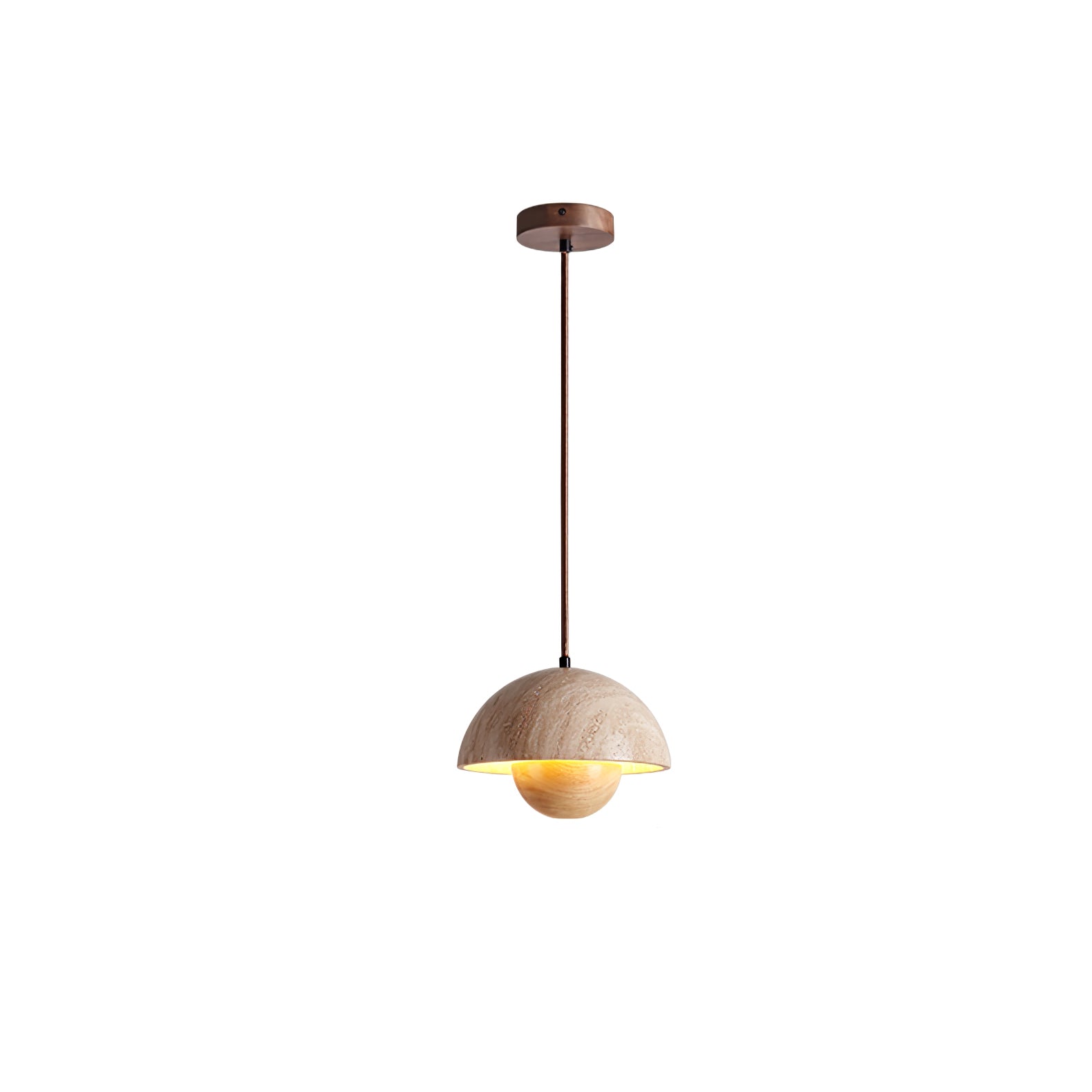Bud Modern Travertine Pendant Light