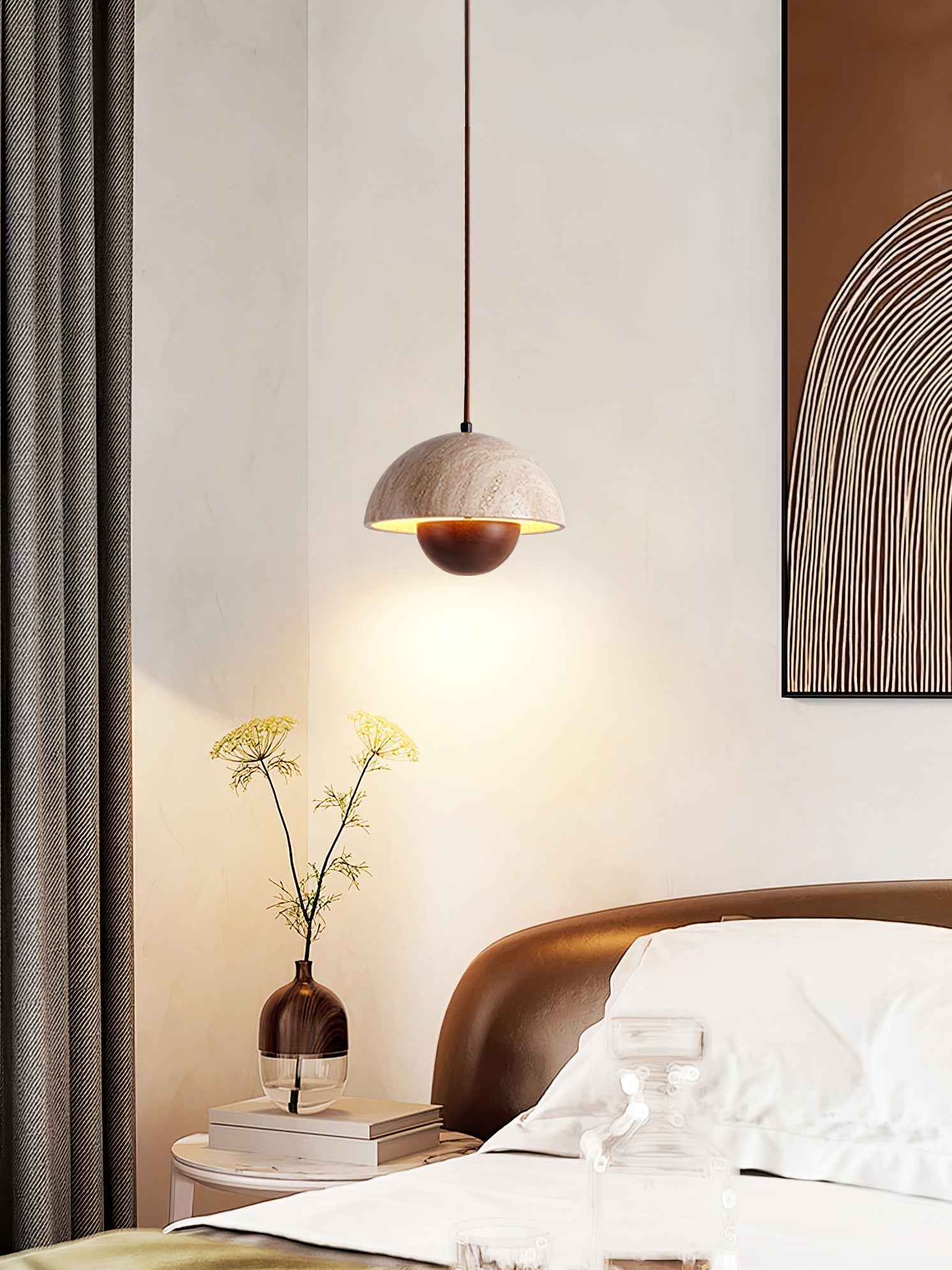 Ersile Travertine Pendant Light