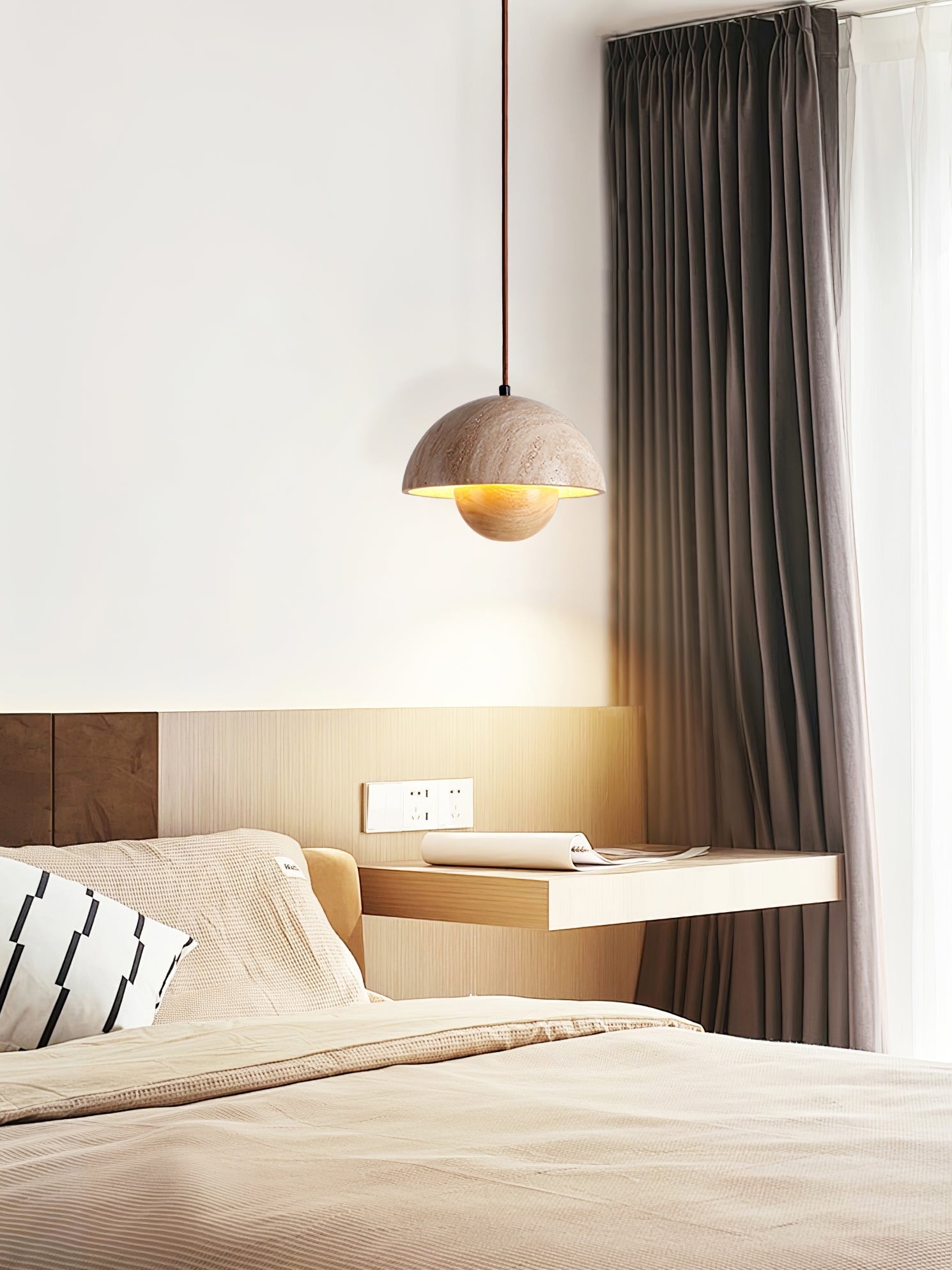 Ersile Travertine Pendant Light