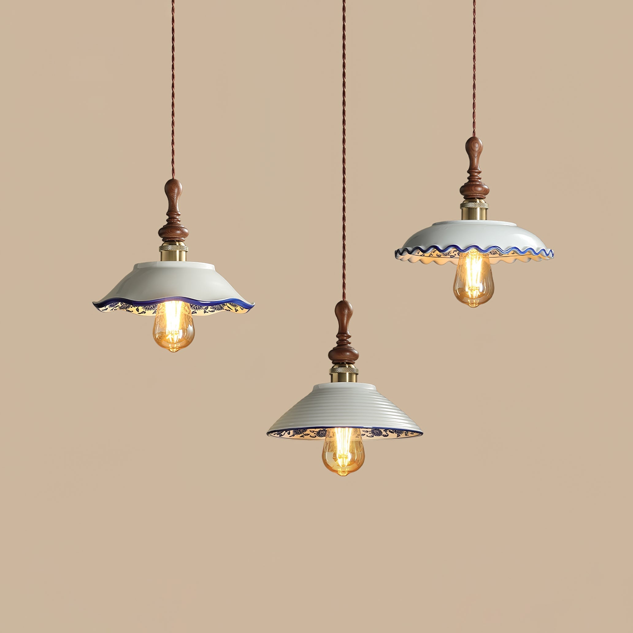 Ciraeor Delft Ceramic Pendant Light - Letslighting