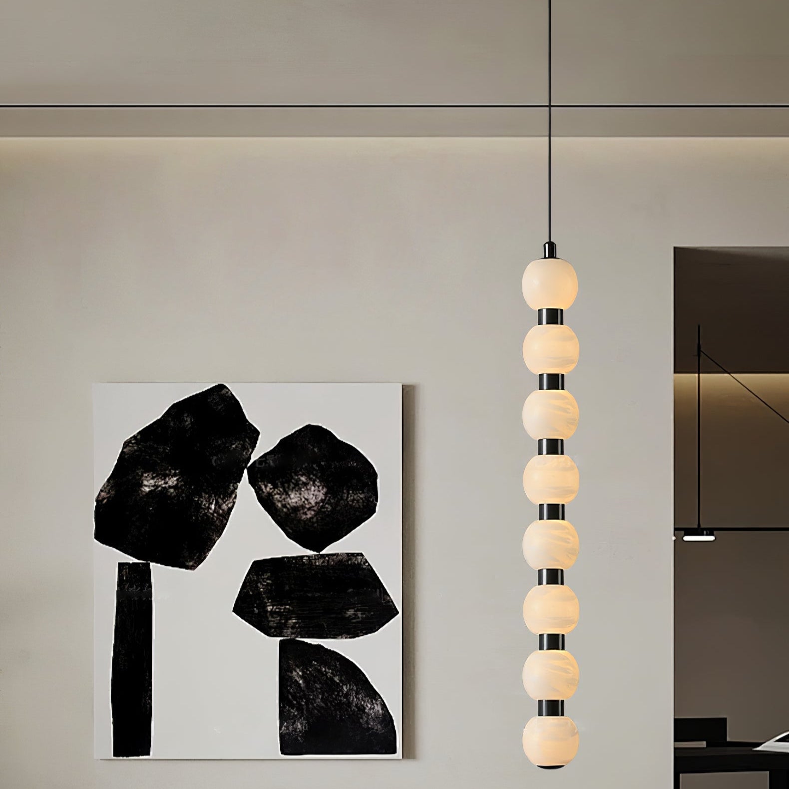 Lyra Modern Alabaster Pendant Light