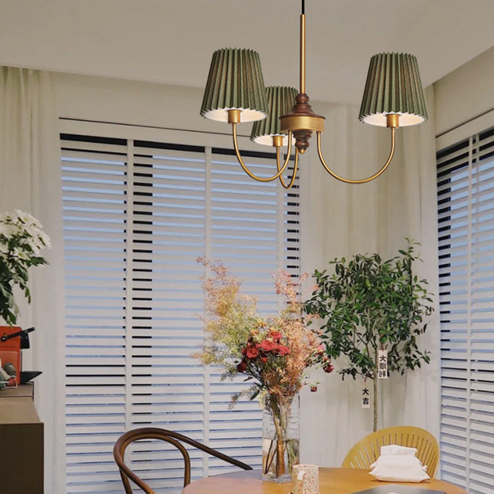 Silva Modern Retro Fabric Chandelier - Letslighting