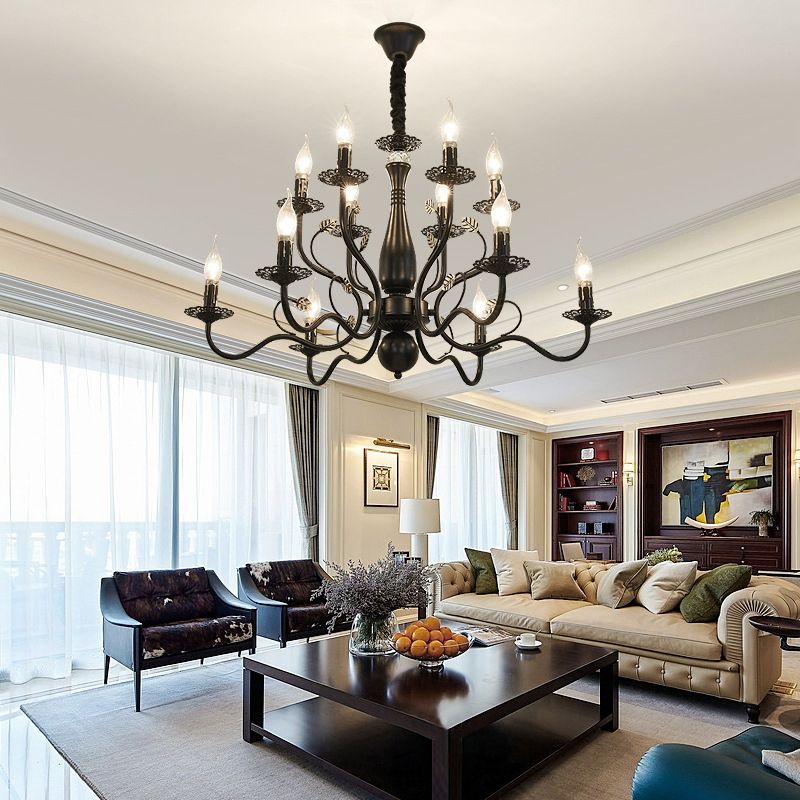 Kristy Antique Candle Crystal Chandelier - Letslighting