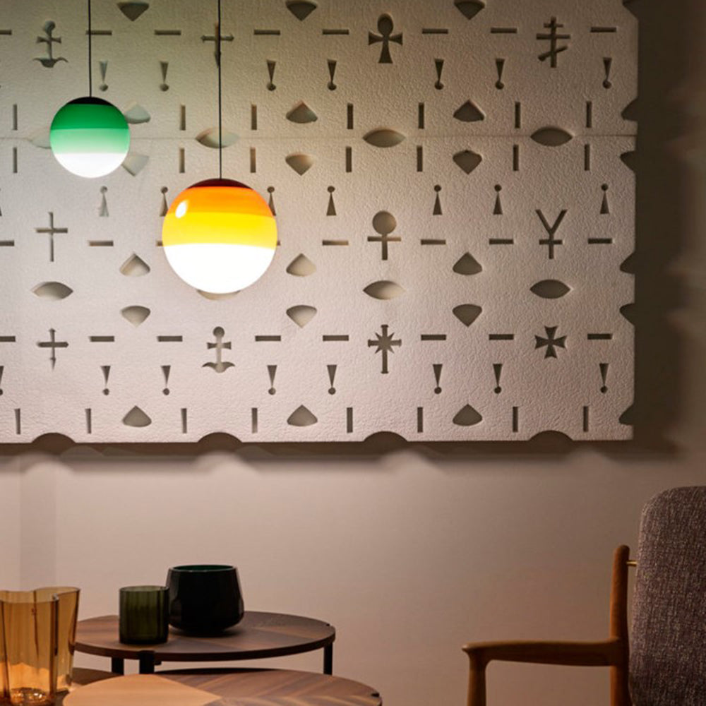 Valentina Contemporary Colorful Glass Bubble Pendant Light