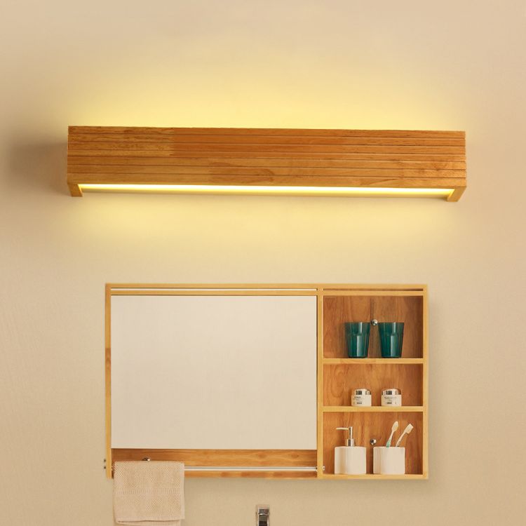 Muto Modern Wooden LED Indoor Wall Light, Bedroom