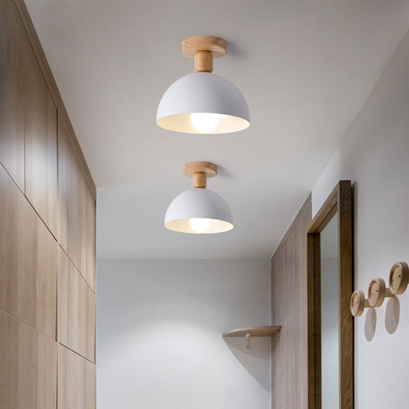 Muto Modern LED Ceiling Light Fixtures Wood/Metal Living Room