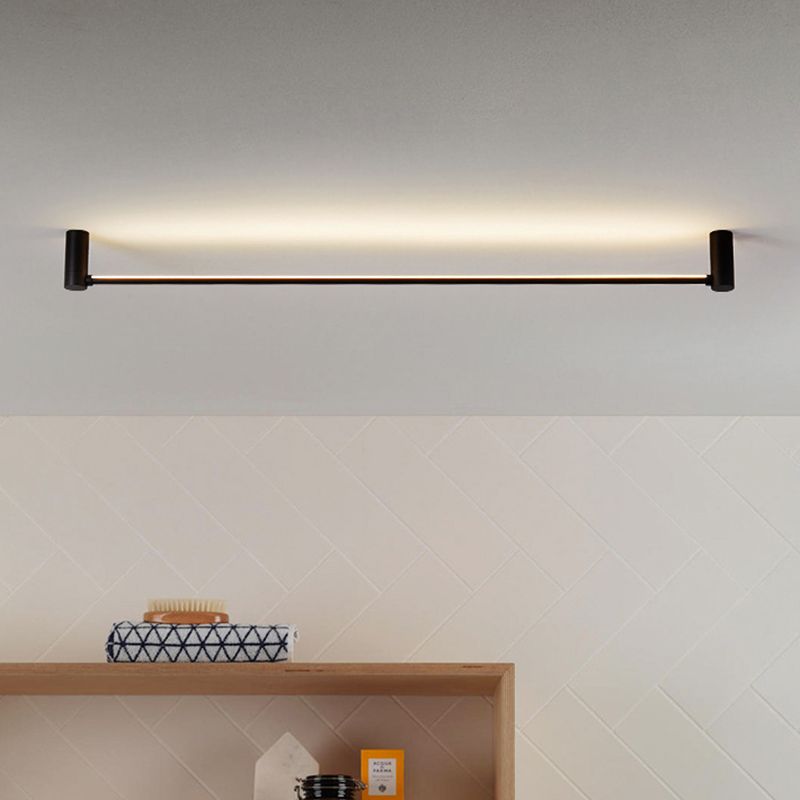 Arisha Minimalist Flush Mount Ceiling LighMetal/Acrylic Hallway