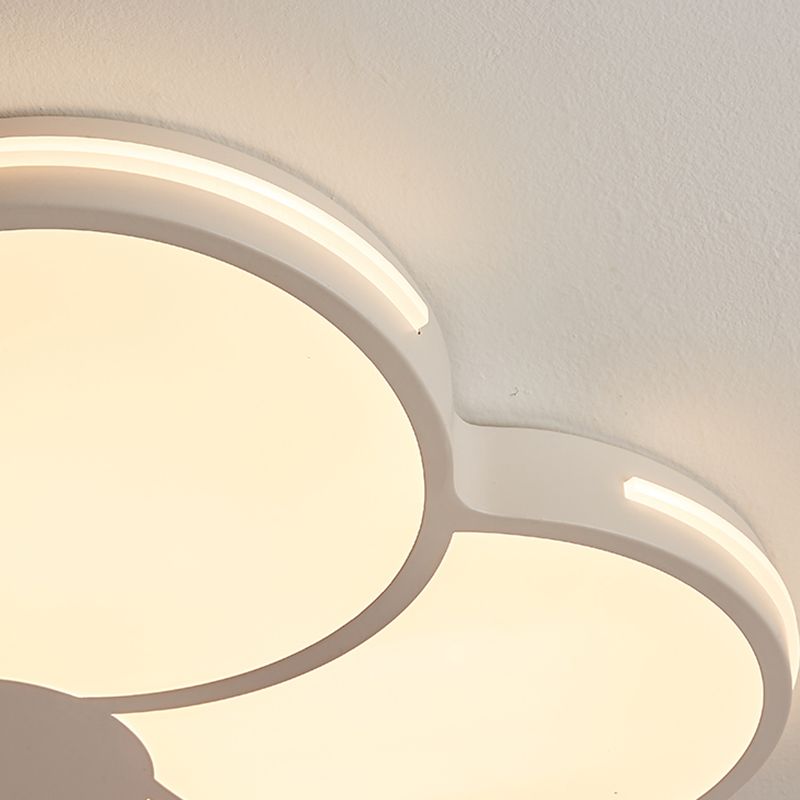Arisha Modern Flower Metal Acrylic Flush Mount Ceiling Light
