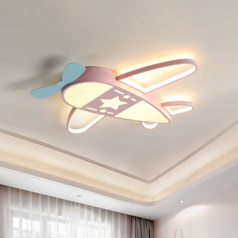 Valentina Modern Airplane Shaped Flush Mount Ceiling Light