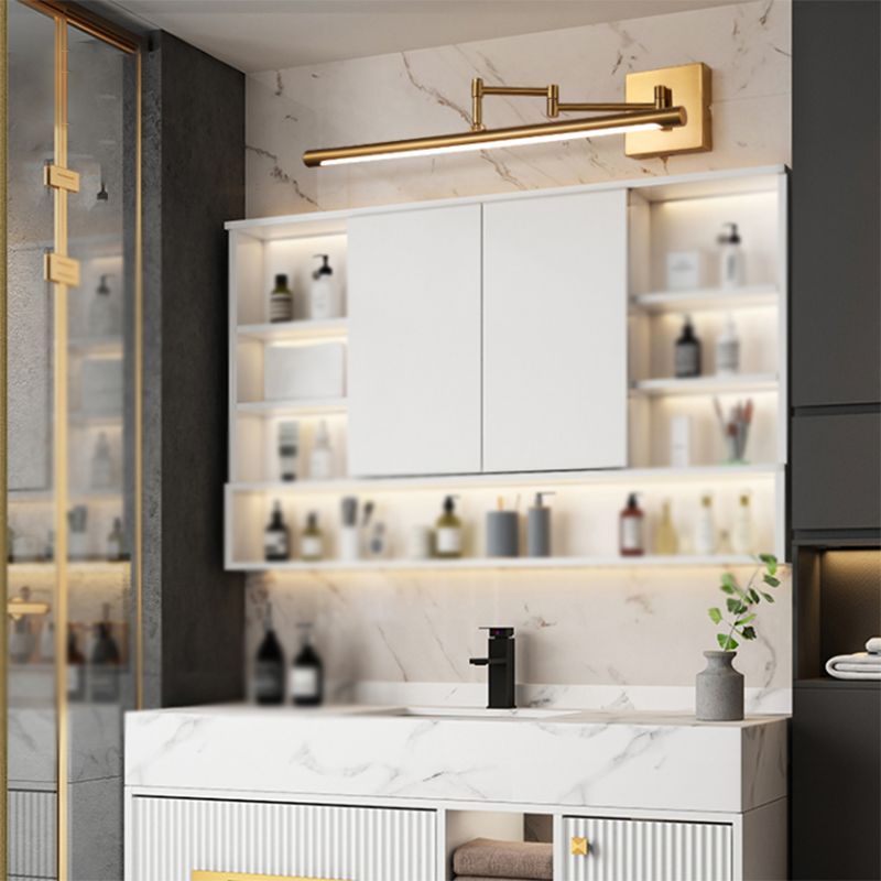 Arisha Modern Adjustable Mirror Front Vanity Metal Acrylic LED Wall Lamp
