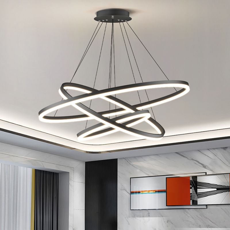 Arisha 3-Rings Modern Pendant Light