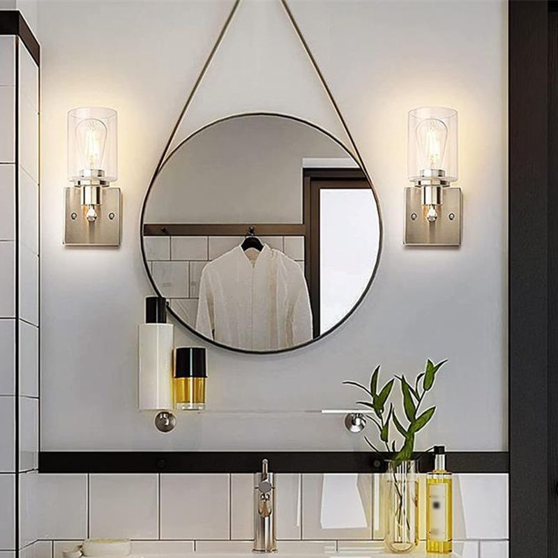 Silva Modern Mirror Front Vanity Wall Lamp Glass - Letslighting