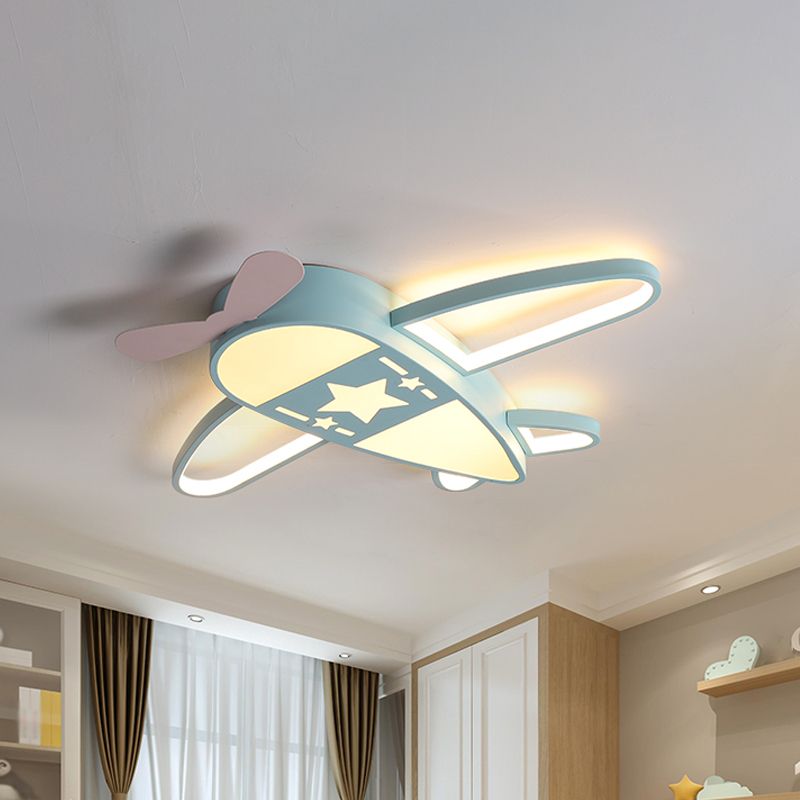 Valentina Modern Airplane Shaped Flush Mount Ceiling Light