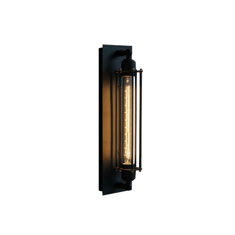 Ray Industial Rectangular Metal Glass Wall Lamp