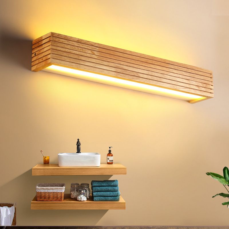 Muto Modern Wooden LED Indoor Wall Light, Bedroom
