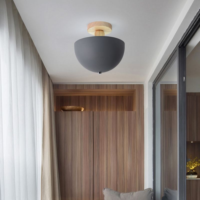 Muto Modern LED Ceiling Light Fixtures Wood/Metal Living Room