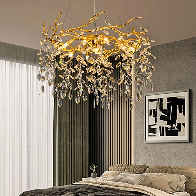 Kristy Contemporary Glass Crystal Chandelier