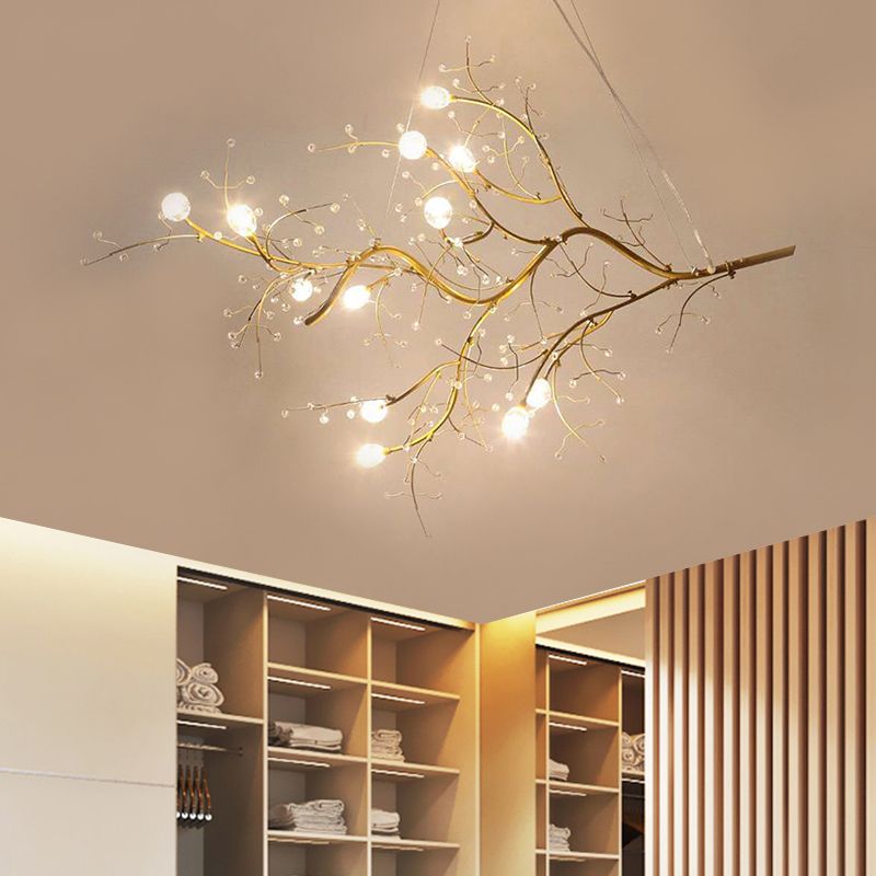 Olivia Romantic Art Deco Branch Pendant Light Living Room - Letslighting