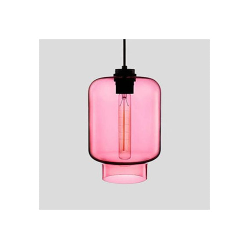 Arisha Modern Art Deco LED Cylindrical /Glass Pendant Light - Letslighting