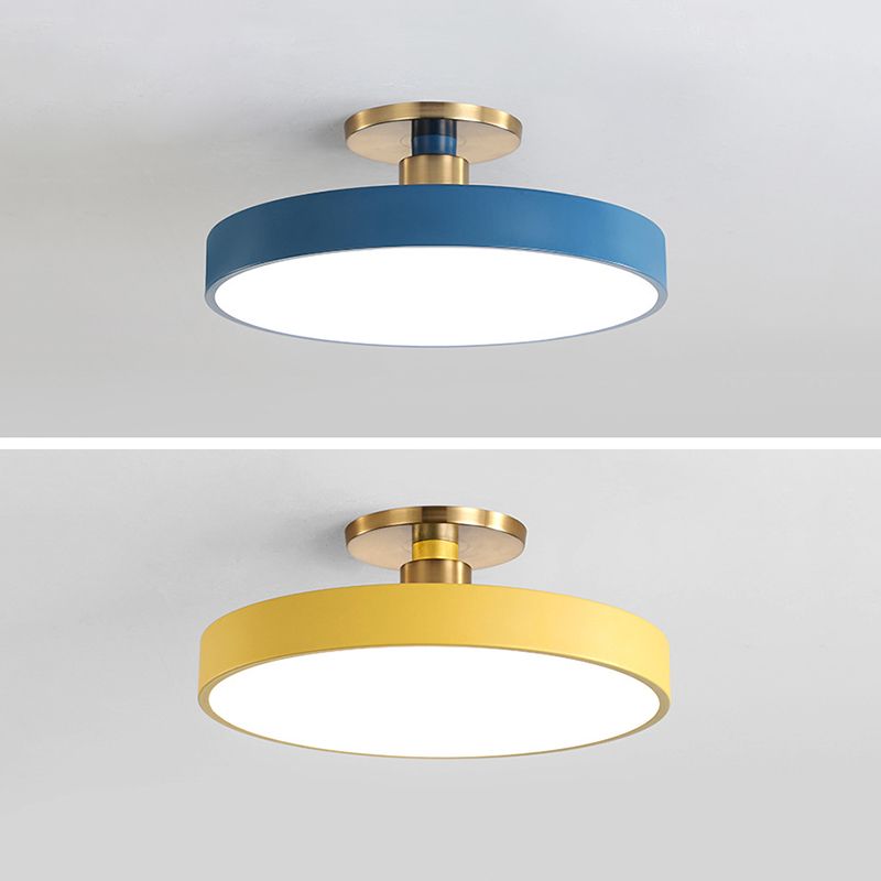 Aria Nordic Minimalist Round Flush Mount Ceiling Light