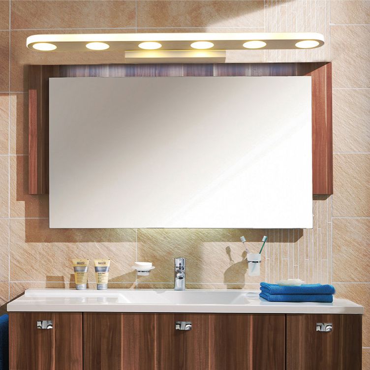 Arisha Modern Oval Metal Acrylic Bedroom Wall Lamp