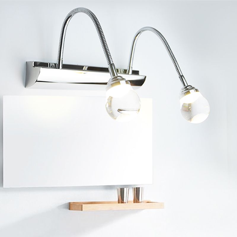 Arisha Modern Curve Around Steel Acrylic Wall Lamp - Letslighting