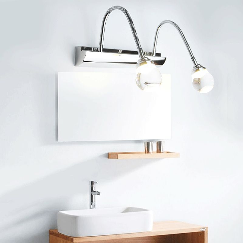 Arisha Modern Curve Around Steel Acrylic Wall Lamp - Letslighting