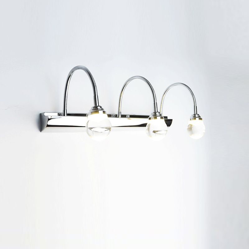 Arisha Modern Curve Around Steel Acrylic Wall Lamp - Letslighting