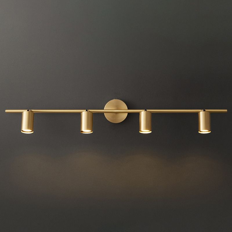 Arisha Modern Cylinder Rotatable Spotlight Wall Lamp Brass - Letslighting