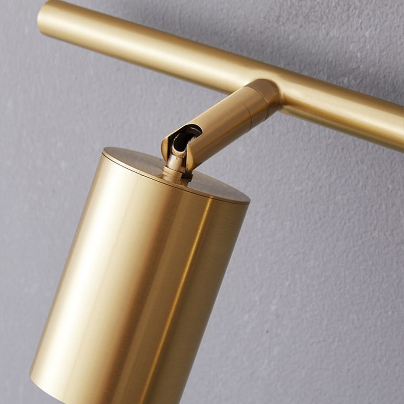 Arisha Modern Cylinder Rotatable Spotlight Wall Lamp Brass - Letslighting