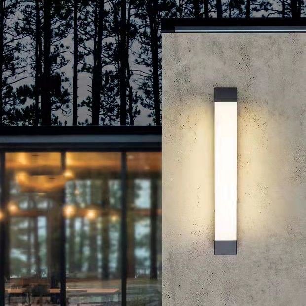 Ray Minimalist Linear Outdoor Wall Lamp - Letslighting