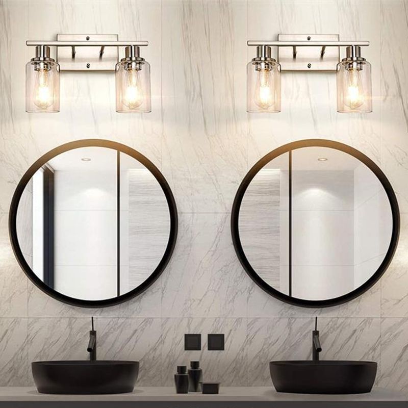 Silva Modern Mirror Front Vanity Wall Lamp Glass - Letslighting