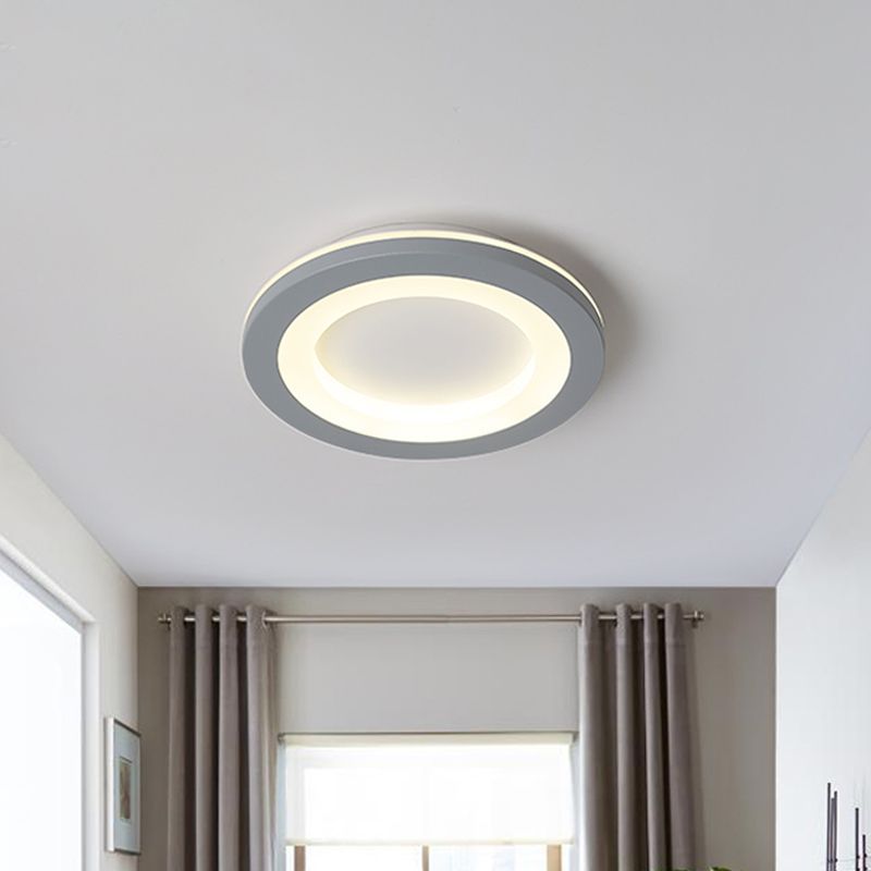 Arisha Modern Flower Metal Flush Mount Ceiling Light Gray