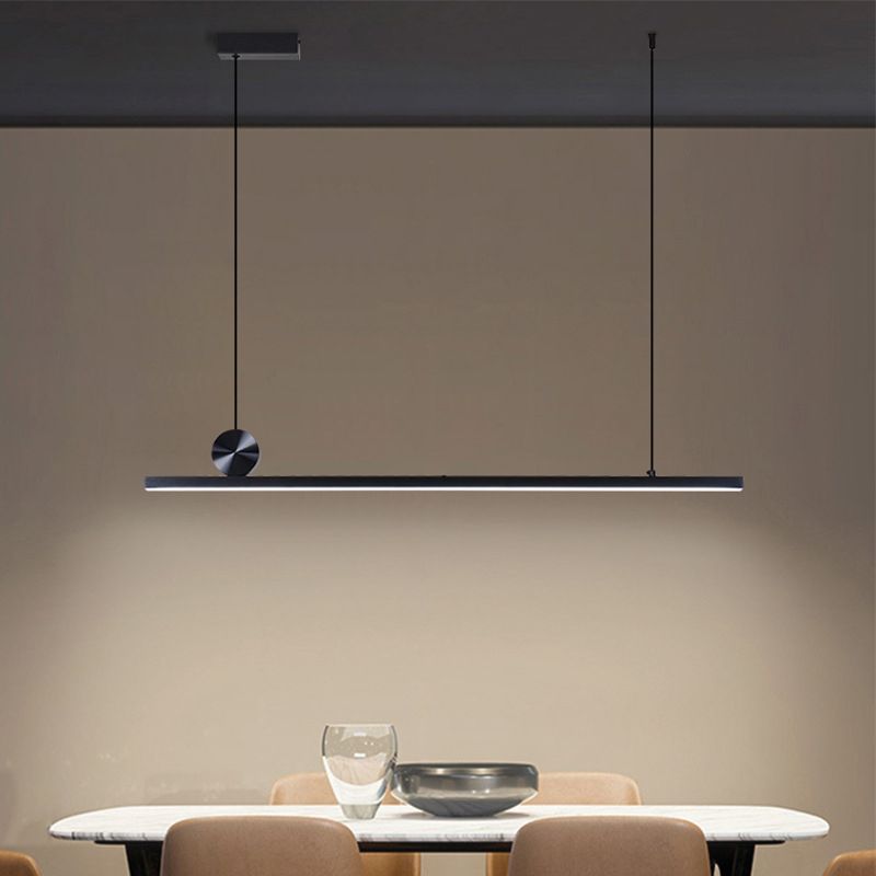 Arisha Pendant Light Asymmetrical Linear Modern Metal Study - Letslighting