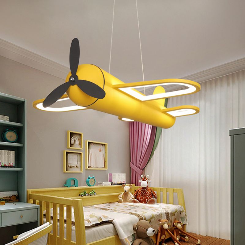 Arisha Decorative Airplane Metal Pendant Light Children's Room