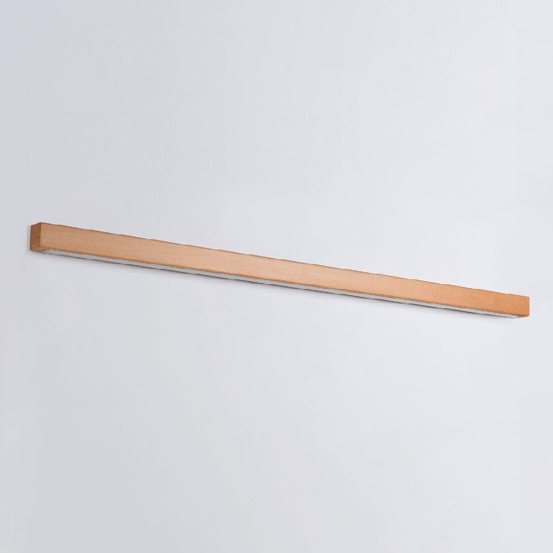 Muto Linear Mirror Wooden Front Vanity Wall Lamp Bedroom