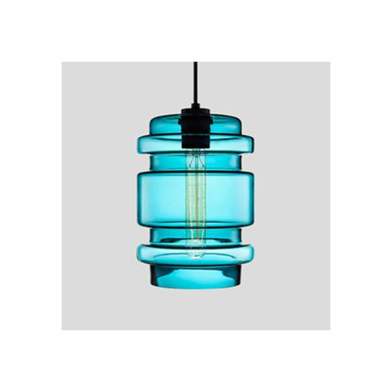 Arisha Modern Art Deco LED Cylindrical /Glass Pendant Light - Letslighting