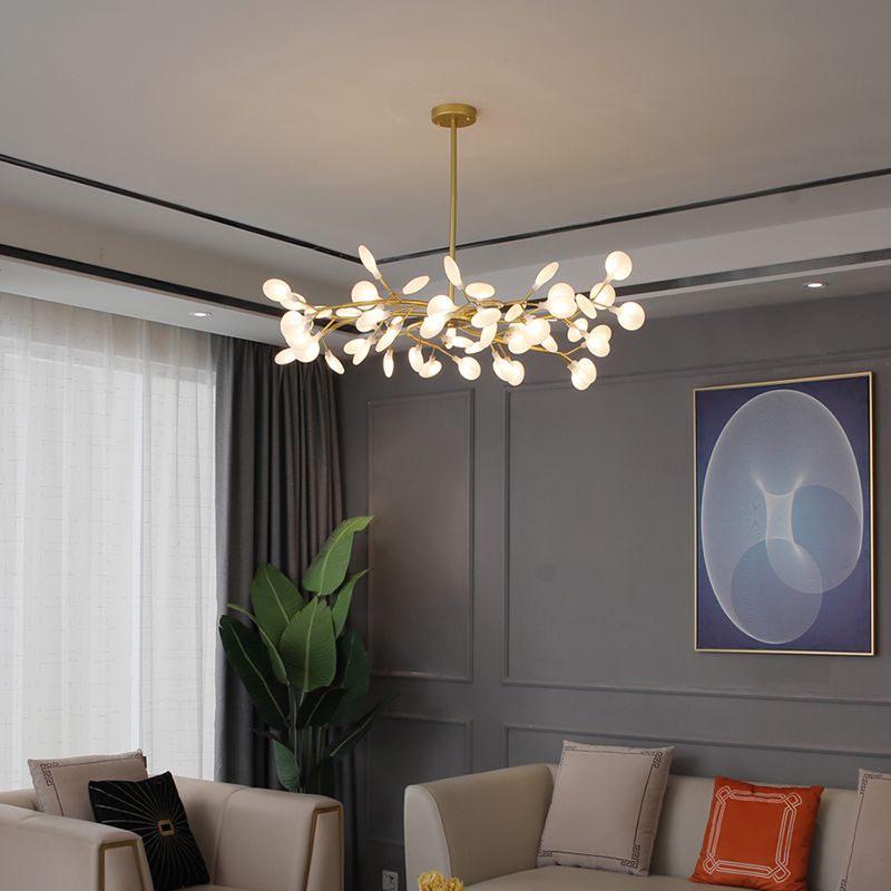 Olivia Unique Branch Firefly Art Deco Chandelier Living Room - Letslighting