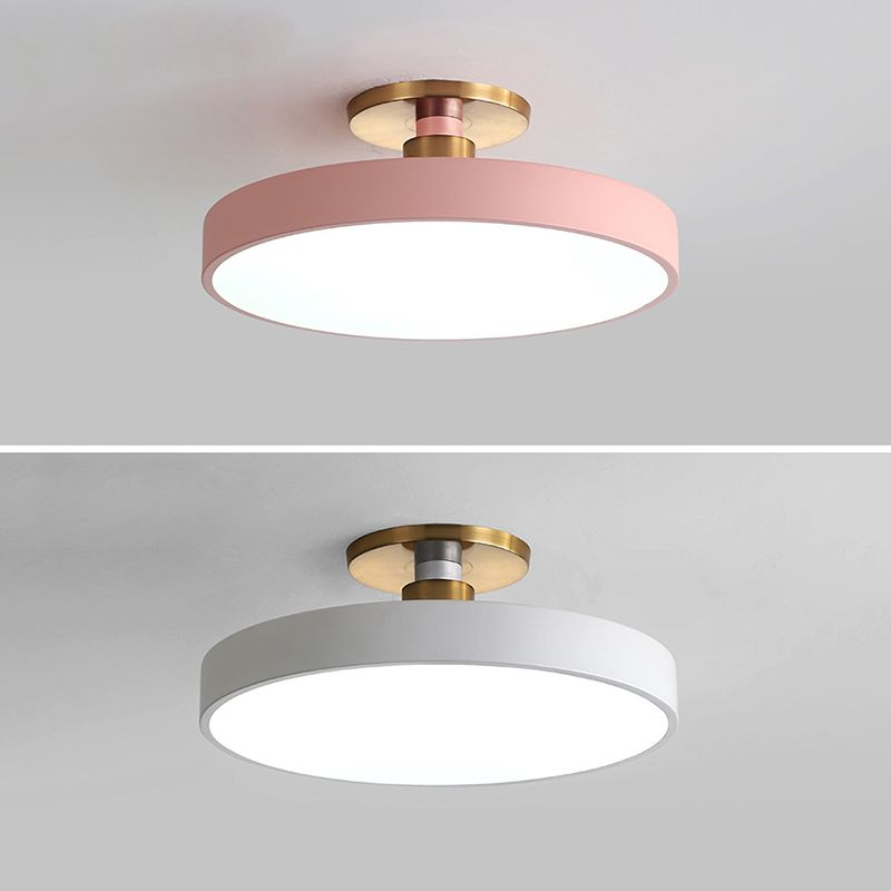 Aria Nordic Minimalist Round Flush Mount Ceiling Light