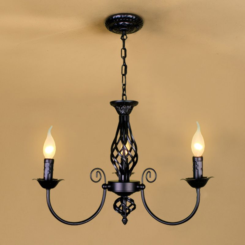Silva Pendant Light Candle Retro Metal Glass Restaurant