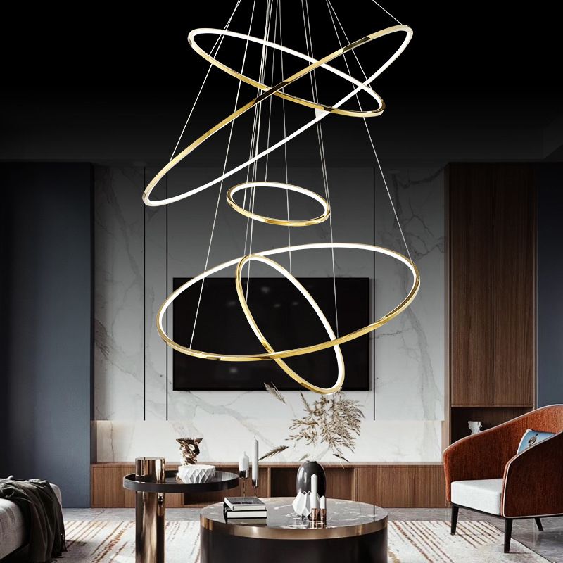 Arisha Minimalist Ring Metal Pendant Light Living Room