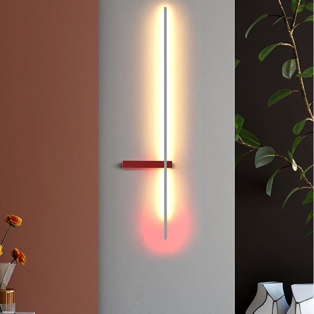 Arisha Minimalist Linear Multi-Color Indoor Wall Lamp Metal Bedroom Lving Room