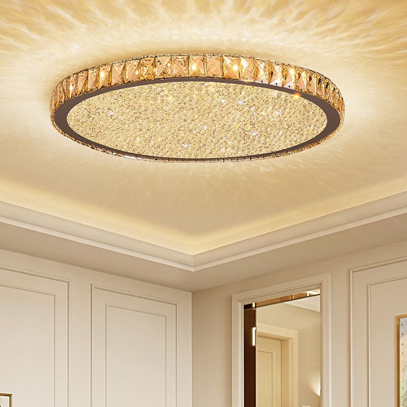 Kristy Round Flush Mount Ceiling Light Living Room - Letslighting