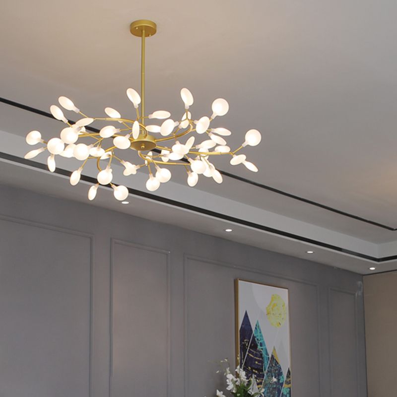 Olivia Unique Branch Firefly Art Deco Chandelier Living Room - Letslighting