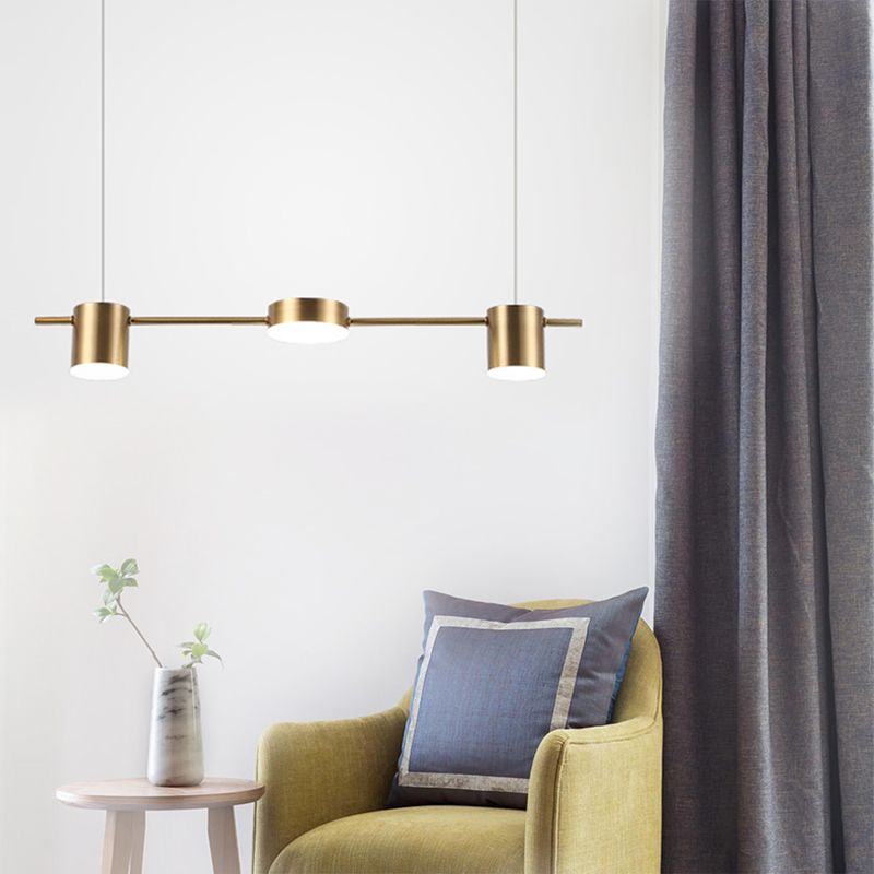 Arisha Metal Simple Linear Pendant Light 3/5Heads