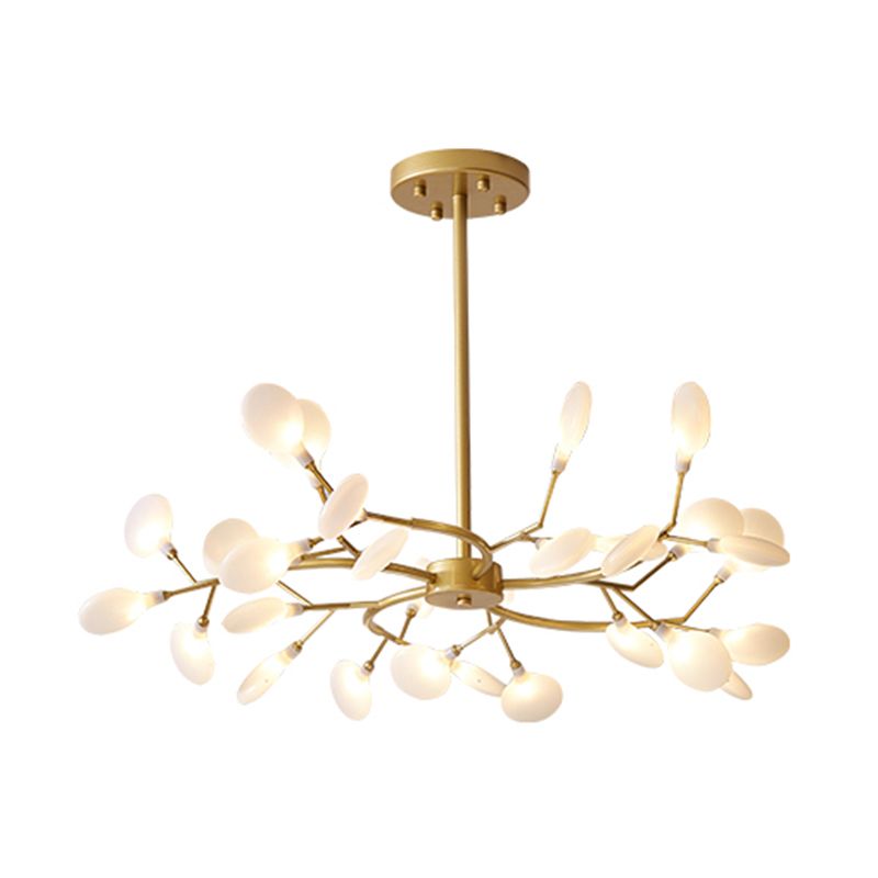 Olivia Unique Branch Firefly Art Deco Chandelier Living Room - Letslighting